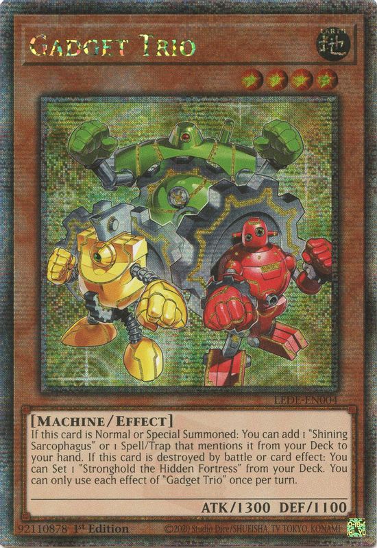 Gadget Trio (Quarter Century Secret Rare) - LEDE-EN004 - Quarter Century Secret Rare