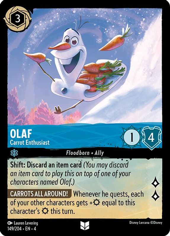 Olaf - Carrot Enthusiast - 149/204 - Uncommon