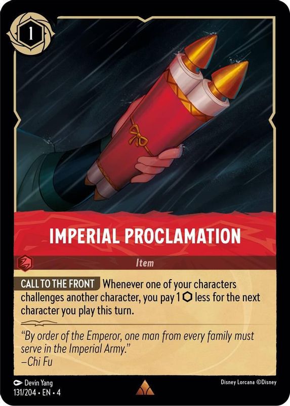 Imperial Proclamation - 131/204 - Rare