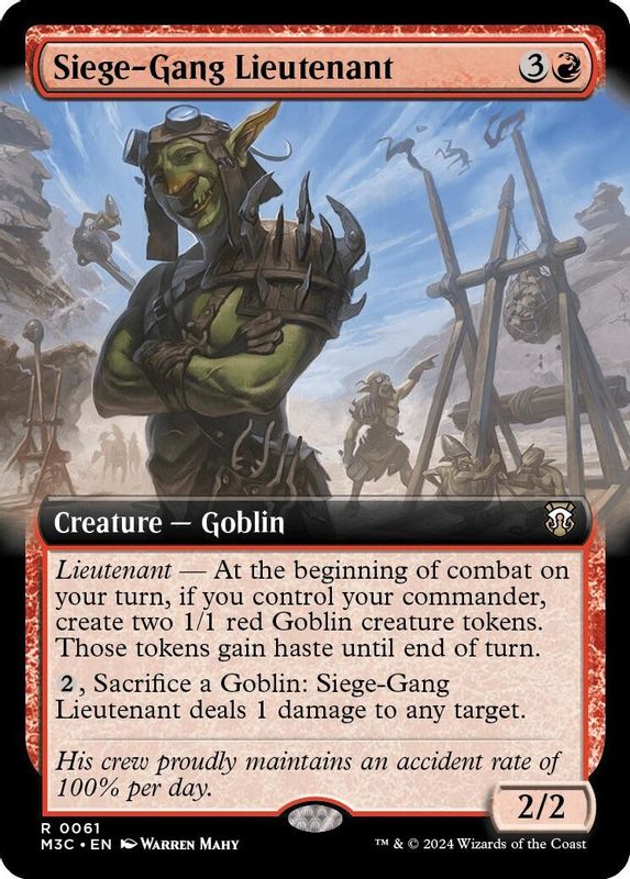 Siege-Gang Lieutenant (Extended Art) - 61 - Rare