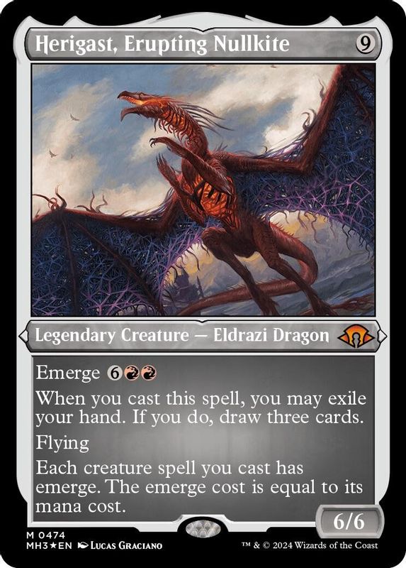 Herigast, Erupting Nullkite (Foil Etched) - 474 - Mythic