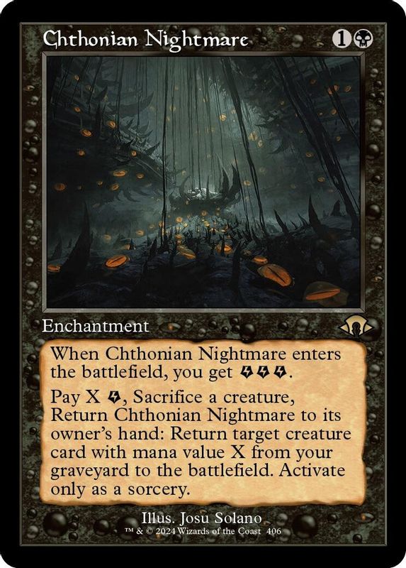 Chthonian Nightmare (Retro Frame) - 406 - Rare