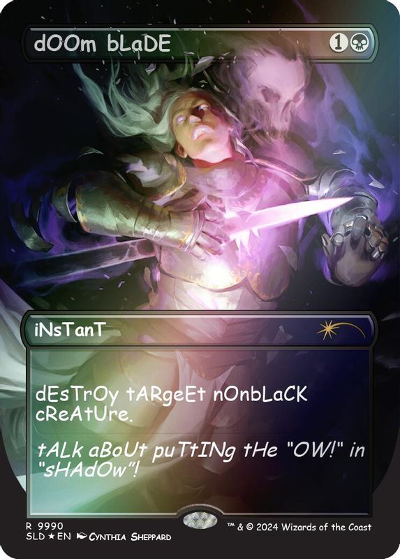 dOOm bLaDE (Rainbow Foil) - 9990 - Rare