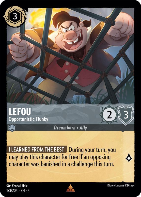 LeFou - Opportunistic Flunky - 181/204 - Rare