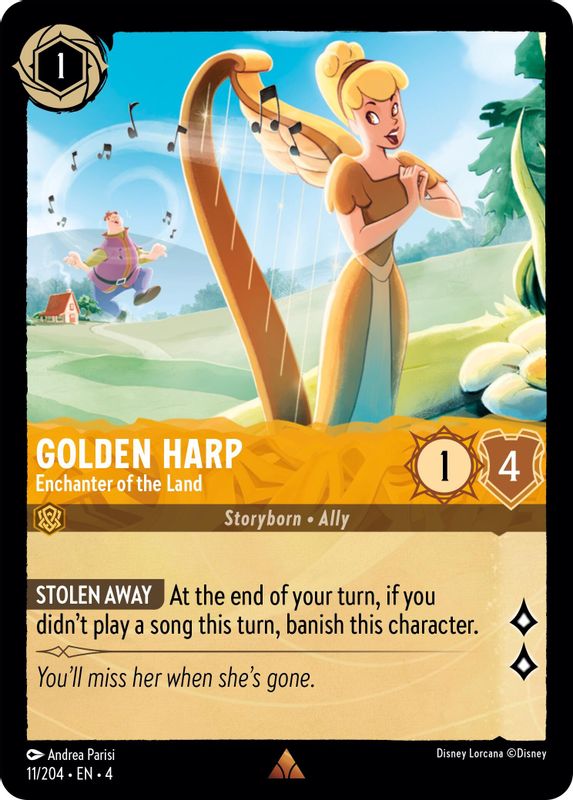 Golden Harp - Enchanter of the Land - 11/204 - Rare