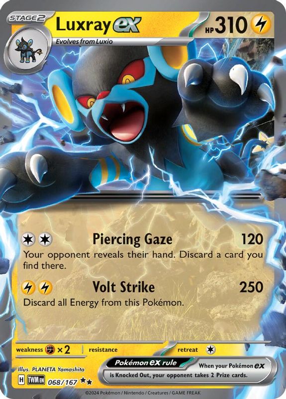 Luxray ex - 068/167 - 068/167 - Double Rare