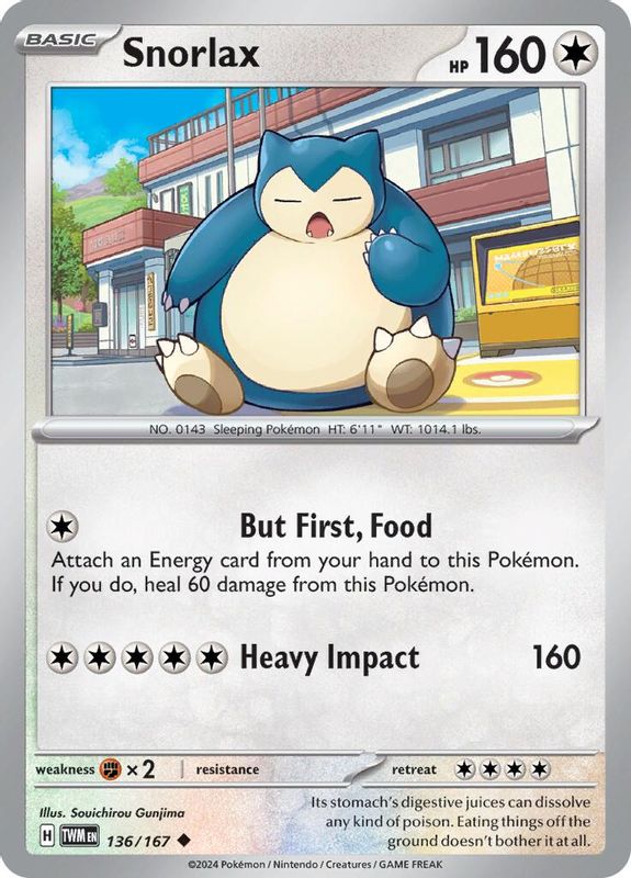 Snorlax - 136/167 - Uncommon