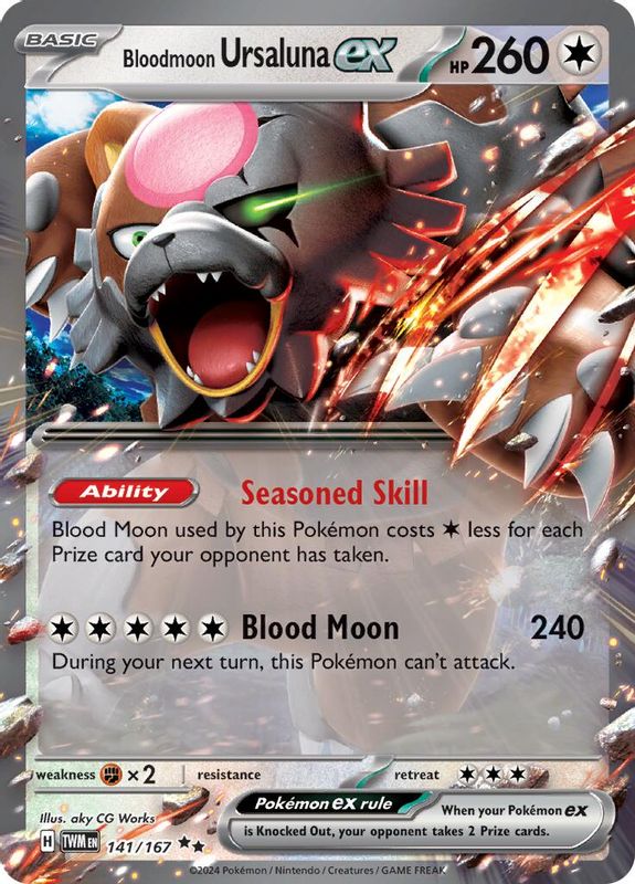 Bloodmoon Ursaluna ex - 141/167 - 141/167 - Double Rare