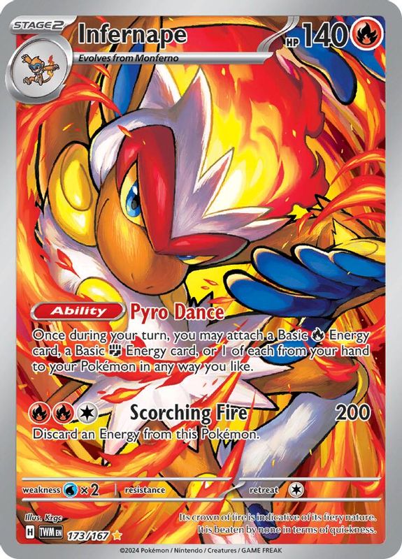 Infernape - 173/167 - 173/167 - Illustration Rare