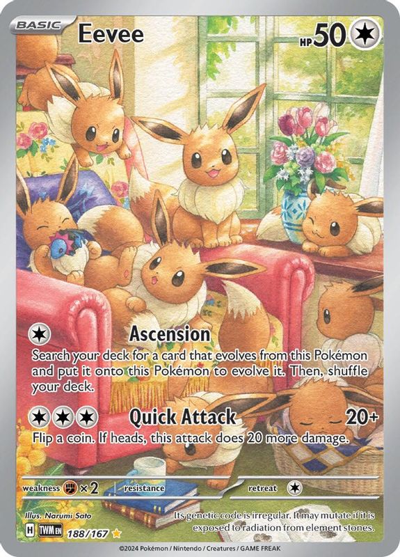 Eevee - 188/167 - 188/167 - Illustration Rare