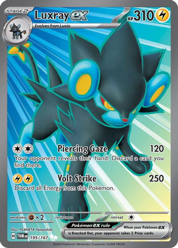 Luxray ex - 195/167 - 195/167 - Ultra Rare