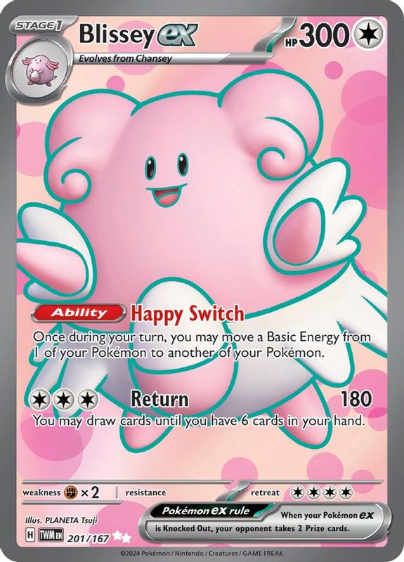 Blissey ex - 201/167 - 201/167 - Ultra Rare