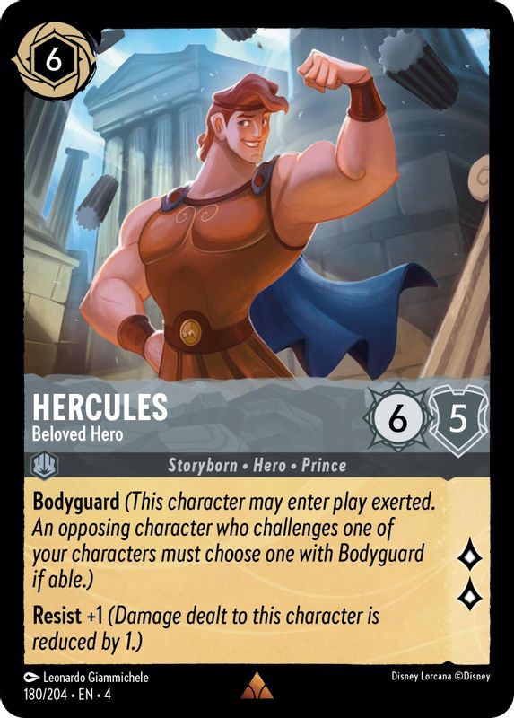 Hercules - Beloved Hero - 180/204 - Rare