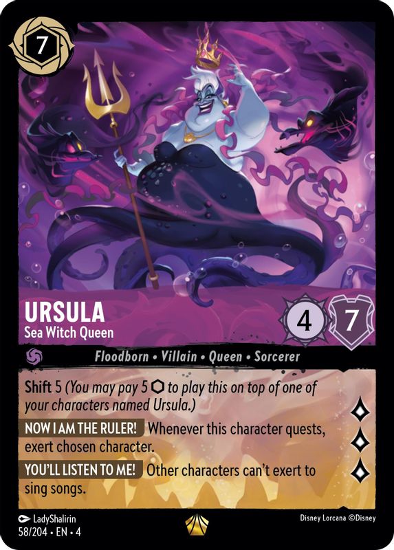 Ursula - Sea Witch Queen - 58/204 - Legendary