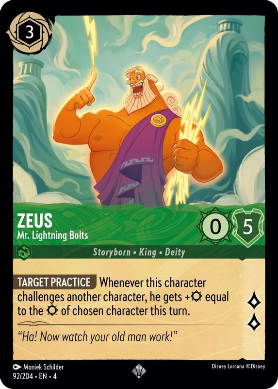 Zeus - Mr. Lightning Bolts - 92/204 - Super Rare