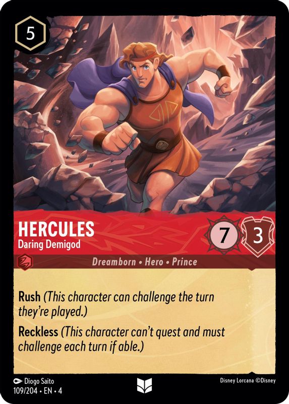 Hercules - Daring Demigod - 109/204 - Uncommon