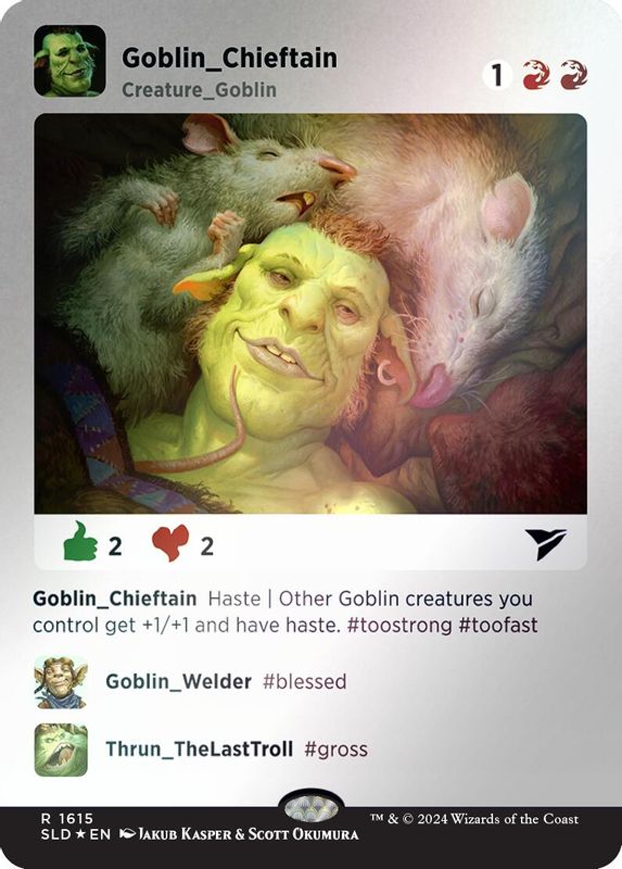 Goblin Chieftain (Rainbow Foil) - 1615 - Rare