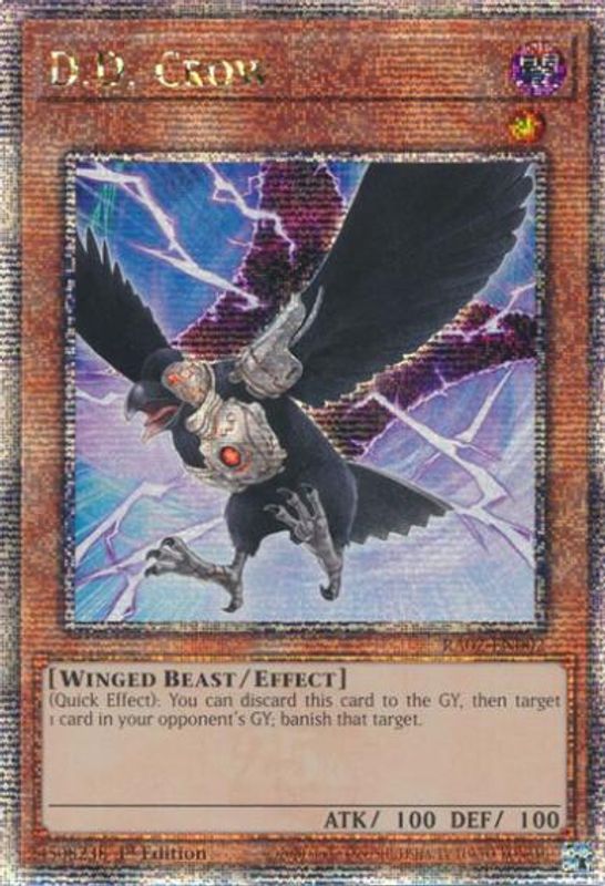 D.D. Crow (Quarter Century Secret Rare) - RA02-EN002 - Quarter Century Secret Rare