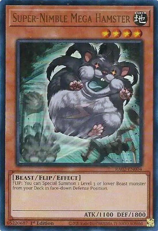 Super-Nimble Mega Hamster (UR) - RA02-EN004 - Ultra Rare