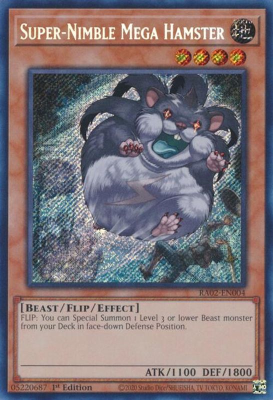 Super-Nimble Mega Hamster (Secret Rare) - RA02-EN004 - Secret Rare