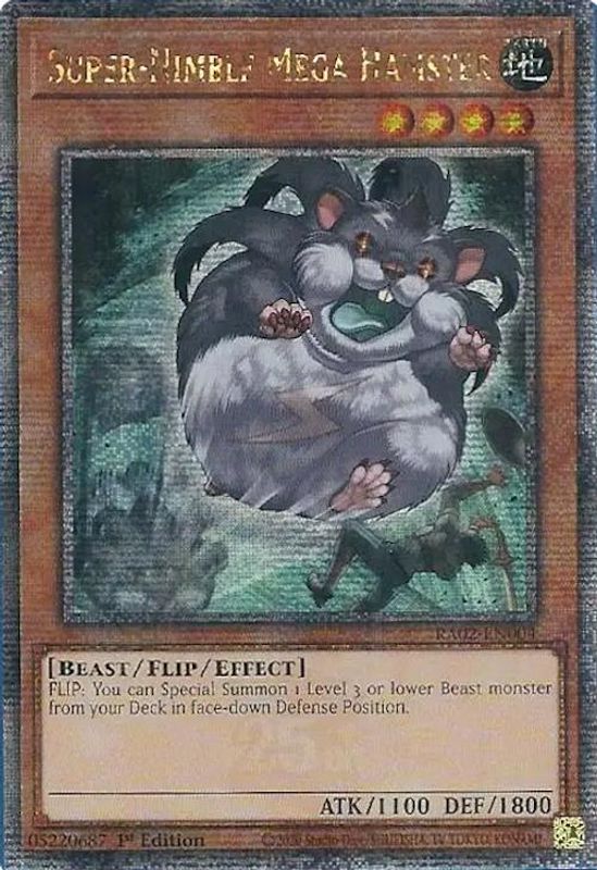 Super-Nimble Mega Hamster (Quarter Century Secret Rare) - RA02-EN004 - Quarter Century Secret Rare