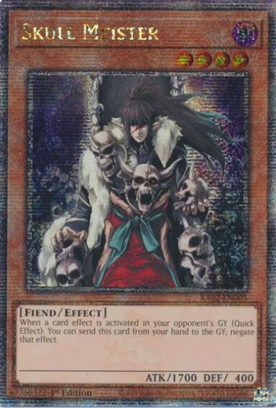 Skull Meister (Quarter Century Secret Rare) - RA02-EN005 - Quarter Century Secret Rare