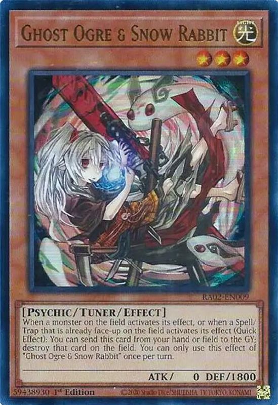 Ghost Ogre & Snow Rabbit (Alternate Art) (UR) - RA02-EN009 - Ultra Rare