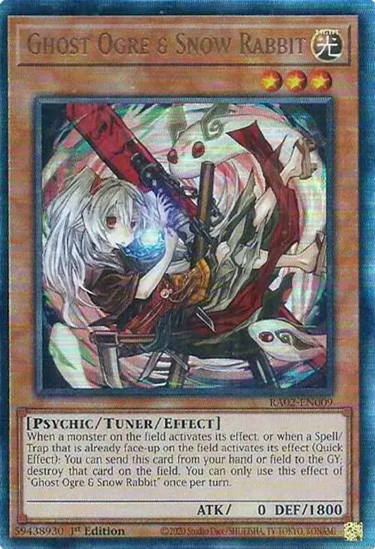 Ghost Ogre & Snow Rabbit (Alternate Art) (PUR) - RA02-EN009 - Prismatic Ultimate Rare