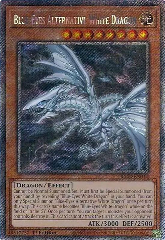 Blue-Eyes Alternative White Dragon (Platinum Secret Rare) - RA02-EN010 - Platinum Secret Rare