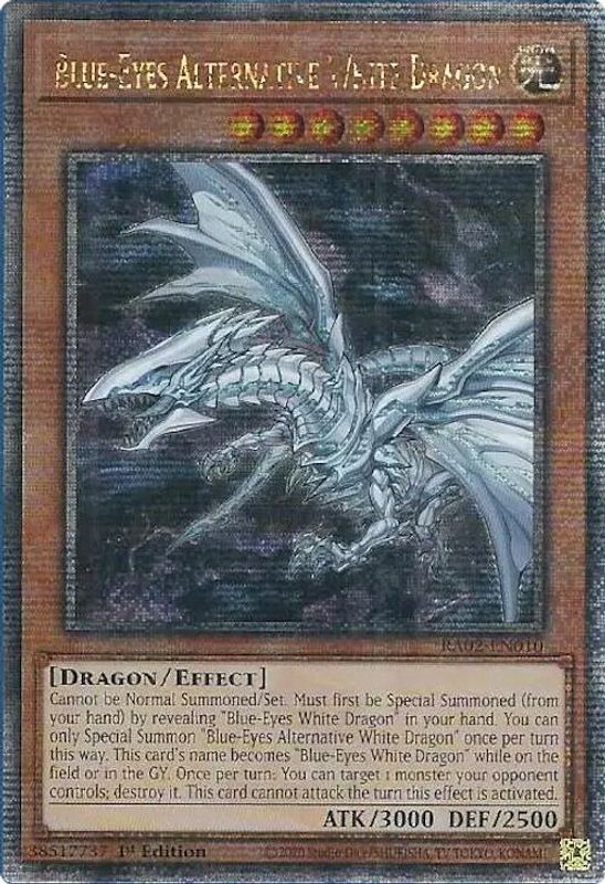 Blue-Eyes Alternative White Dragon (Quarter Century Secret Rare) - RA02-EN010 - Quarter Century Secret Rare