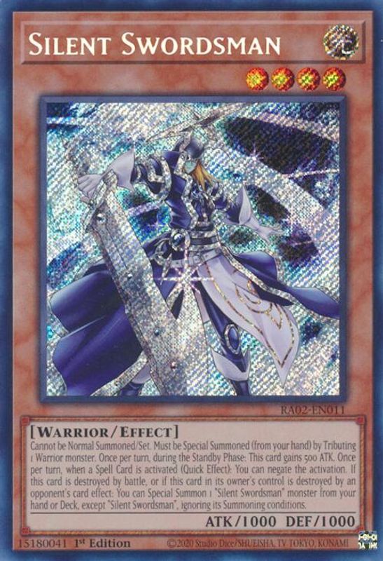 Silent Swordsman (Secret Rare) - RA02-EN011 - Secret Rare