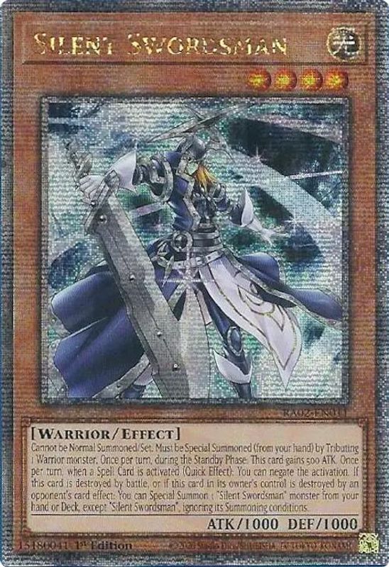 Silent Swordsman (Quarter Century Secret Rare) - RA02-EN011 - Quarter Century Secret Rare