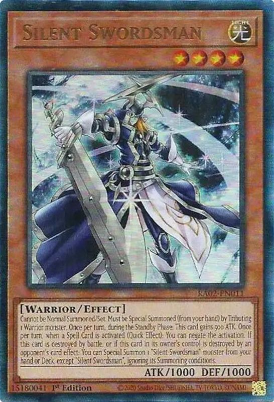 Silent Swordsman (PUR) - RA02-EN011 - Prismatic Ultimate Rare