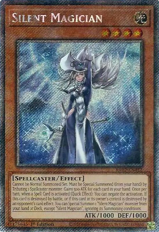 Silent Magician (Platinum Secret Rare) - RA02-EN012 - Platinum Secret Rare