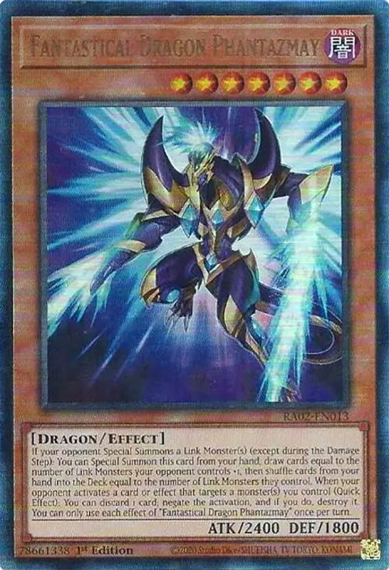 Fantastical Dragon Phantazmay (Alternate Art) (PUR) - RA02-EN013 - Prismatic Ultimate Rare