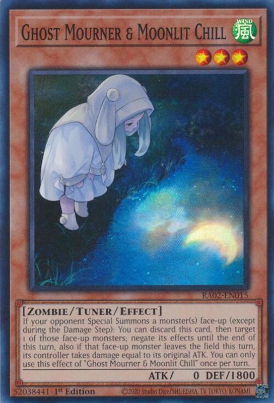 Ghost Mourner & Moonlit Chill (Alternate Art) - RA02-EN015 - Super Rare