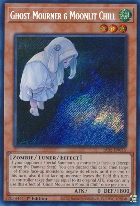 Ghost Mourner & Moonlit Chill (Alternate Art) (Secret Rare) - RA02-EN015 - Secret Rare