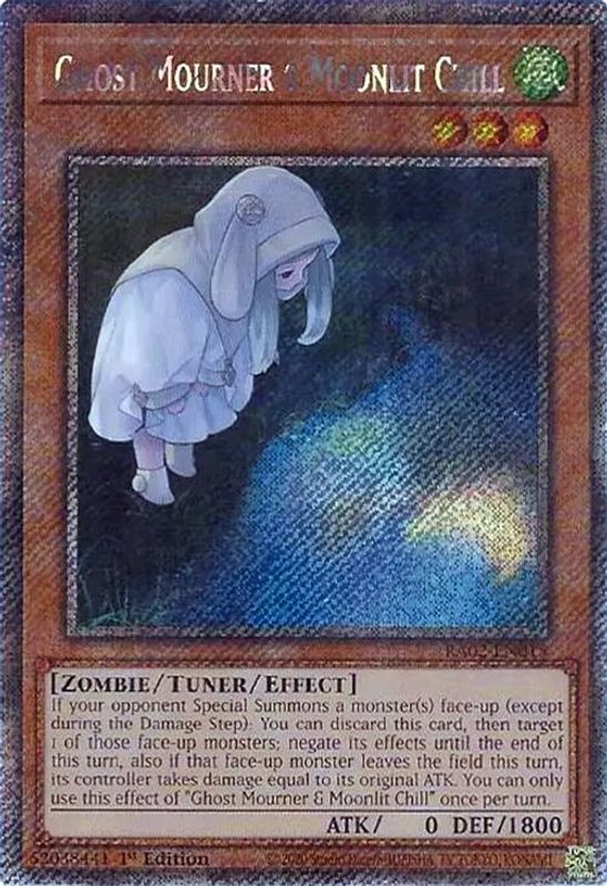 Ghost Mourner & Moonlit Chill (Alternate Art) (Platinum Secret Rare) - RA02-EN015 - Platinum Secret Rare