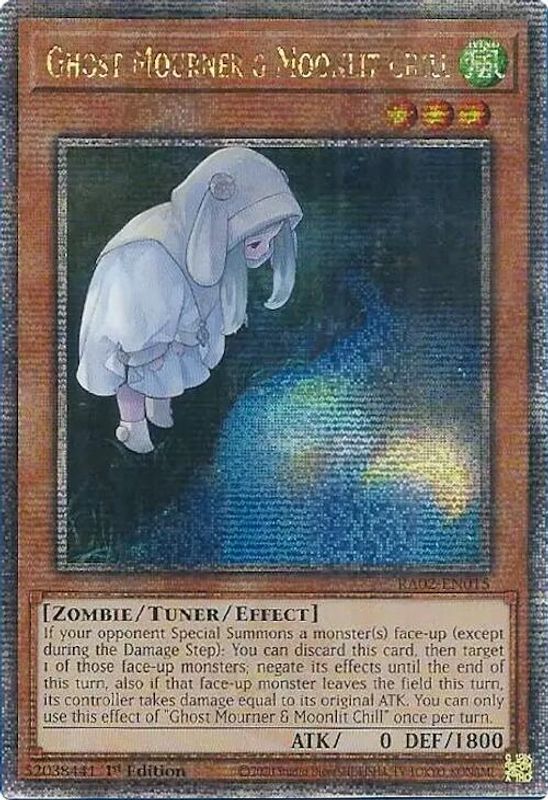 Ghost Mourner & Moonlit Chill (Alternate Art) (Quarter Century Secret Rare) - RA02-EN015 - Quarter Century Secret Rare