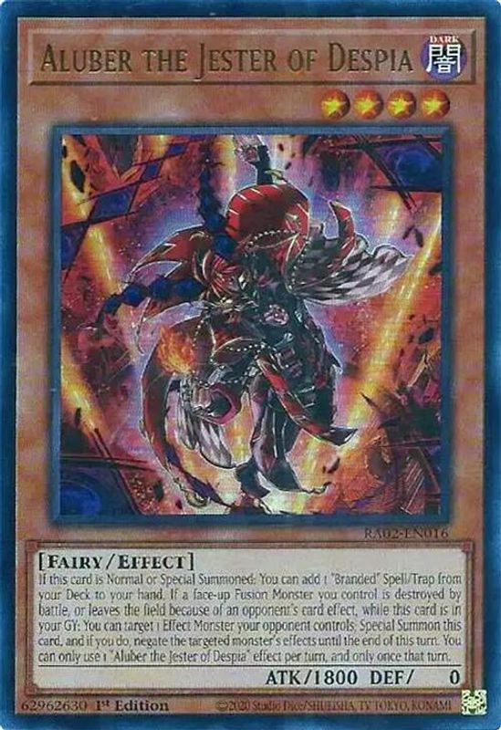 Aluber the Jester of Despia (UR) - RA02-EN016 - Ultra Rare