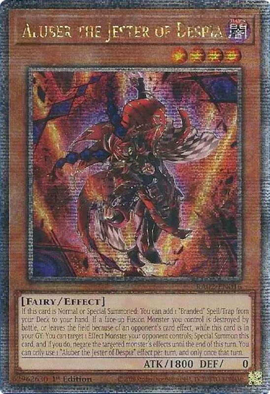 Aluber the Jester of Despia (Quarter Century Secret Rare) - RA02-EN016 - Quarter Century Secret Rare