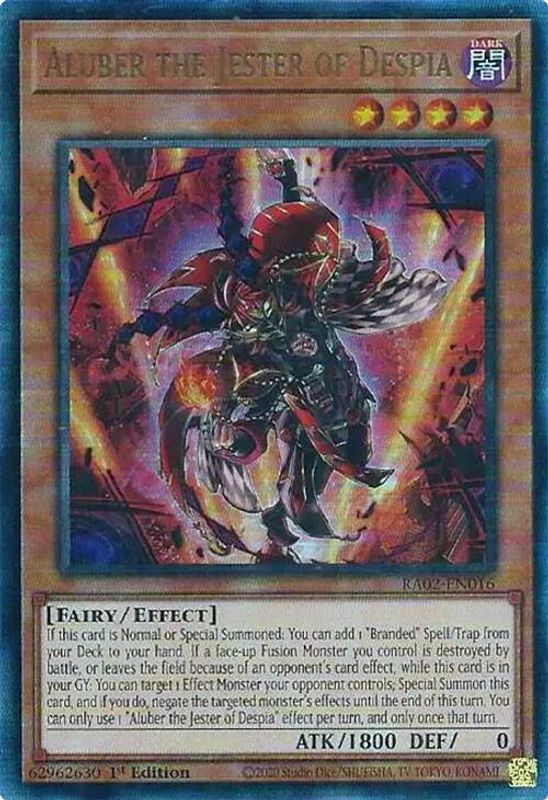 Aluber the Jester of Despia (PUR) - RA02-EN016 - Prismatic Ultimate Rare