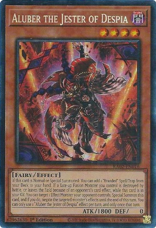 Aluber the Jester of Despia (PCR) - RA02-EN016 - Prismatic Collector's Rare