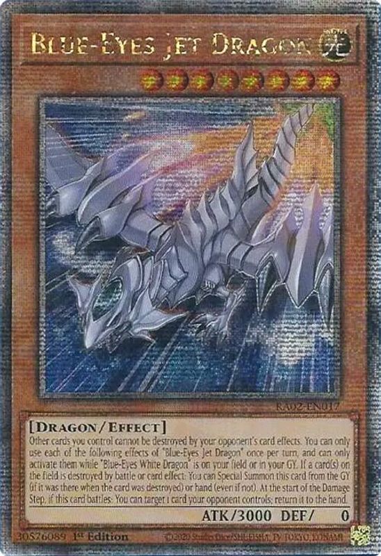 Blue-Eyes Jet Dragon (Quarter Century Secret Rare) - RA02-EN017 - Quarter Century Secret Rare