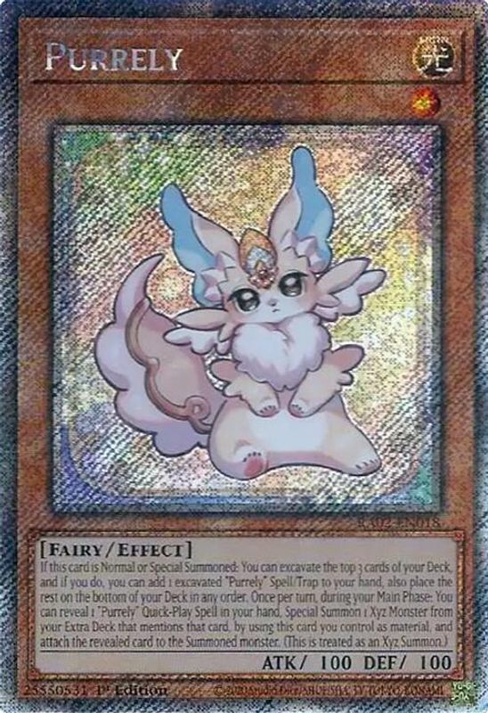 Purrely  (Platinum Secret Rare) - RA02-EN018 - Platinum Secret Rare