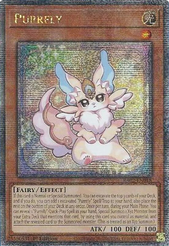 Purrely (Quarter Century Secret Rare) - RA02-EN018 - Quarter Century Secret Rare