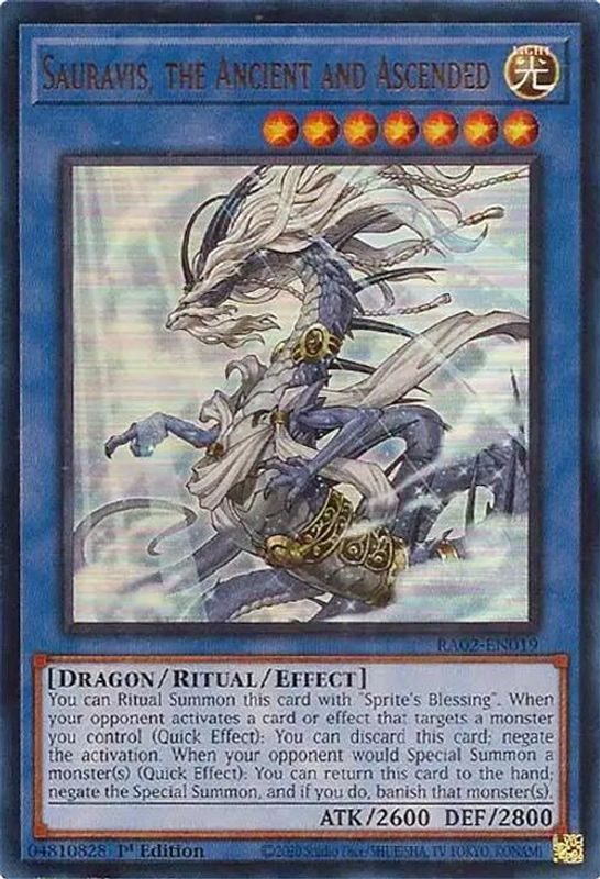 Sauravis, the Ancient and Ascended (UR) - RA02-EN019 - Ultra Rare