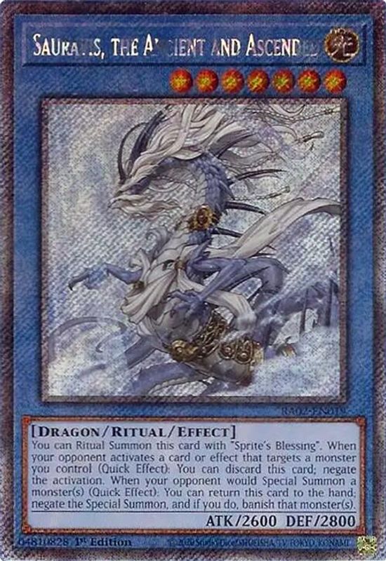 Sauravis, the Ancient and Ascended (Platinum Secret Rare) - RA02-EN019 - Platinum Secret Rare