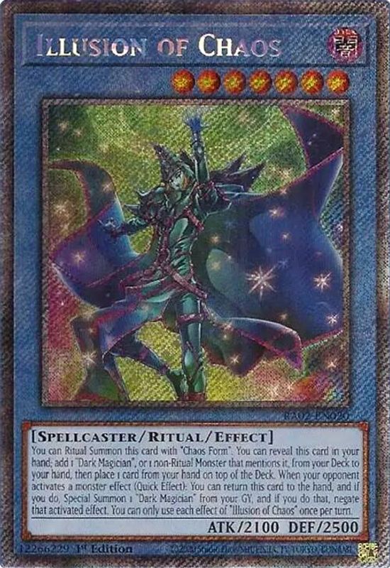 Illusion of Chaos (Platinum Secret Rare) - RA02-EN020 - Platinum Secret Rare