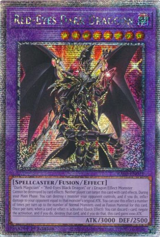 Red-Eyes Dark Dragoon (Quarter Century Secret Rare) - RA02-EN021 - Quarter Century Secret Rare